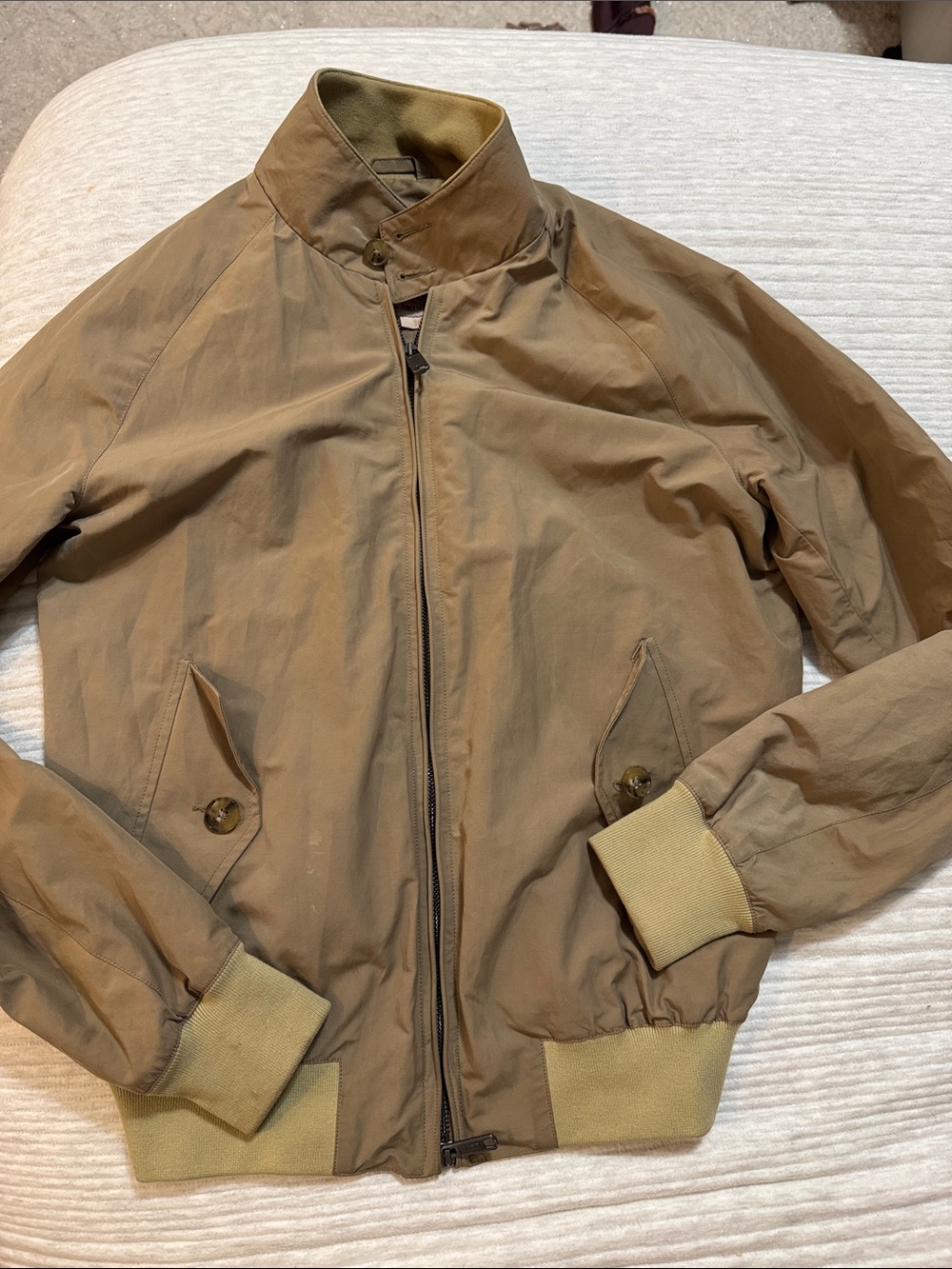 BARACUTA G9 Harrington Men's Khaki Bomber Jacket size 38 - Small - Picture 6 of 16